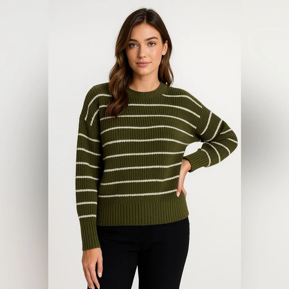 ⭐️A.n.A a new approach Long Sleeve Striped Sweater size petite XL